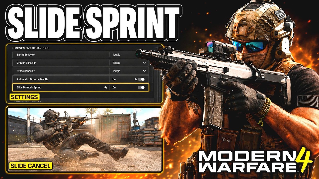 How To Make Slide Maintain Sprint In Modern Warfare 4 - Full Guide