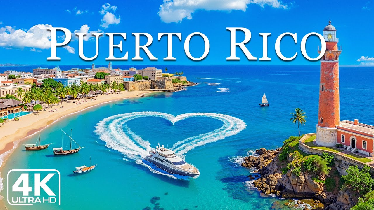PUERTO RICO 4K DRONE FOOTAGE | Caribbean Shores, Latin Soul & Island Energy