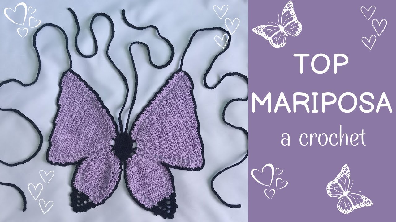 🦋Top Mariposa a crochet 🦋 | Todas las tallas | isabella.crochett