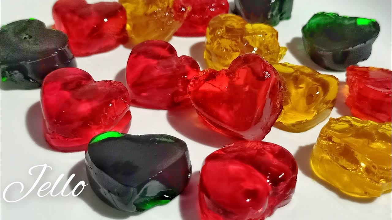 Jello Hearts ❤️ / Colourful Jelly Candy With 3 Ingredients 🐰