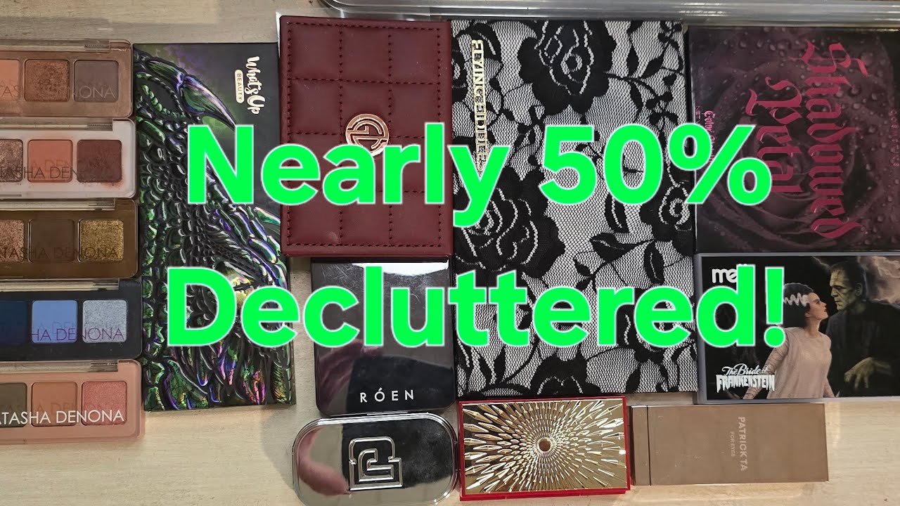 Eyeshadow Collection/ Declutter 2025 with SWATCHES (Palettes and singles) 150 +