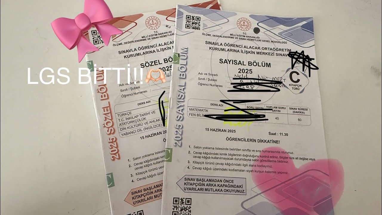 2025 LGS Hakkındaki düşüncelerim + Yanlış Sayım🫶🏻🎀