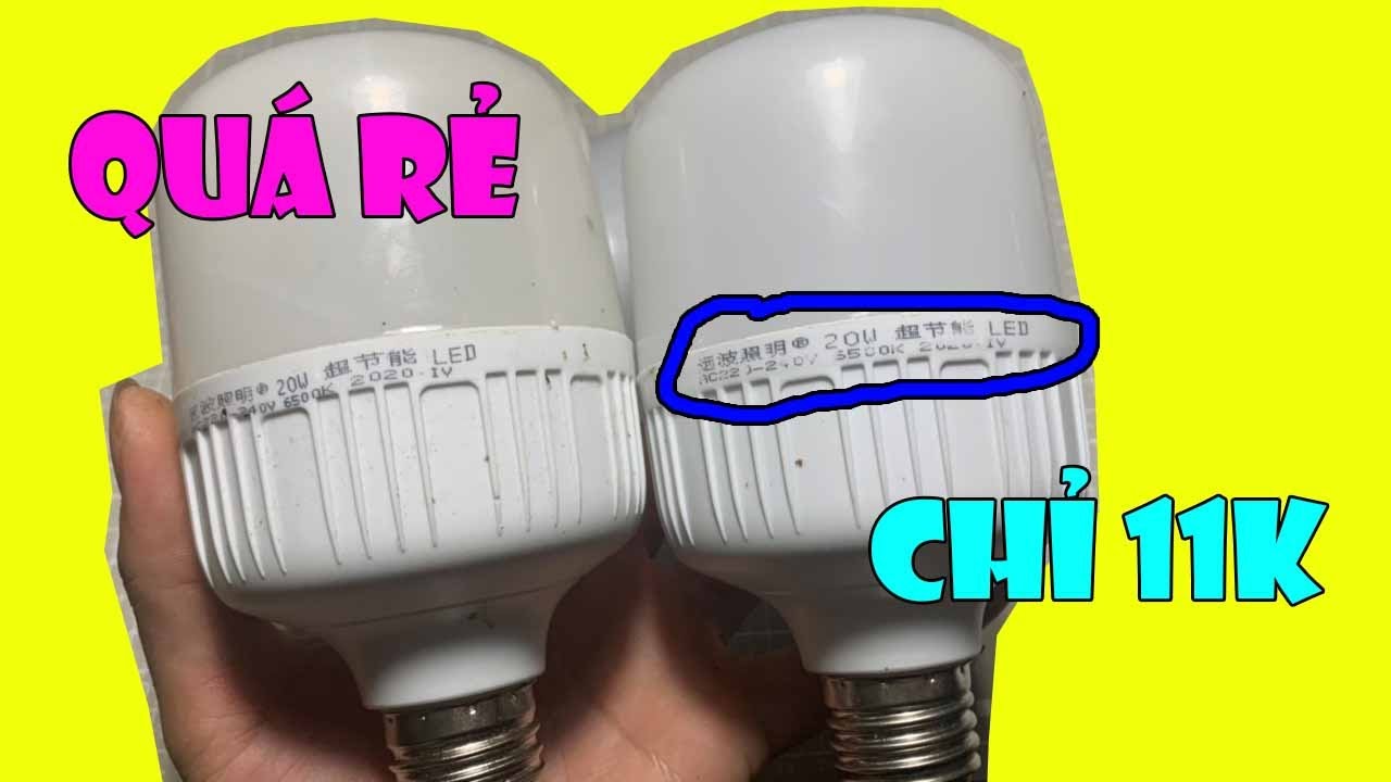 Review cấu tạo b&ecirc;n trong chiếc b&oacute;ng đ&egrave;n led 20w mua tr&ecirc;n shopee chỉ 11k