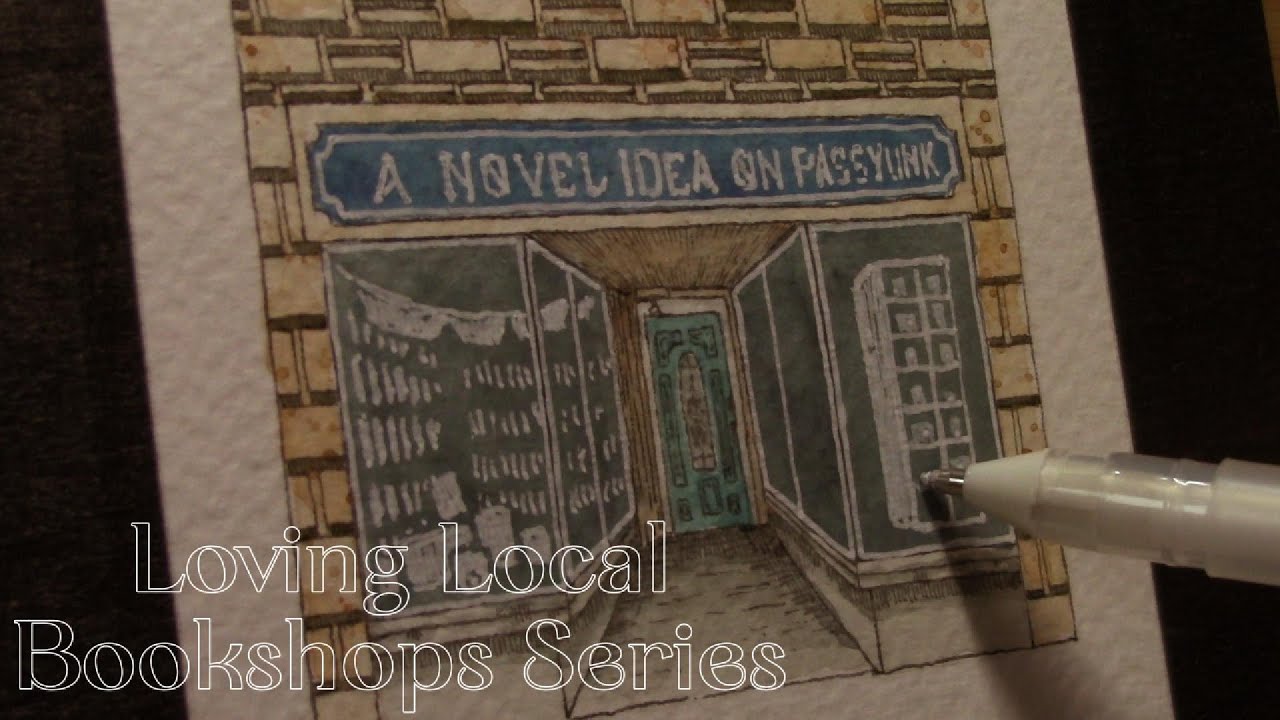 Drawing Local Bookstores Ep. 2 - Urban Sketching with Fountain Pen: A Novel Idea on Passyunk