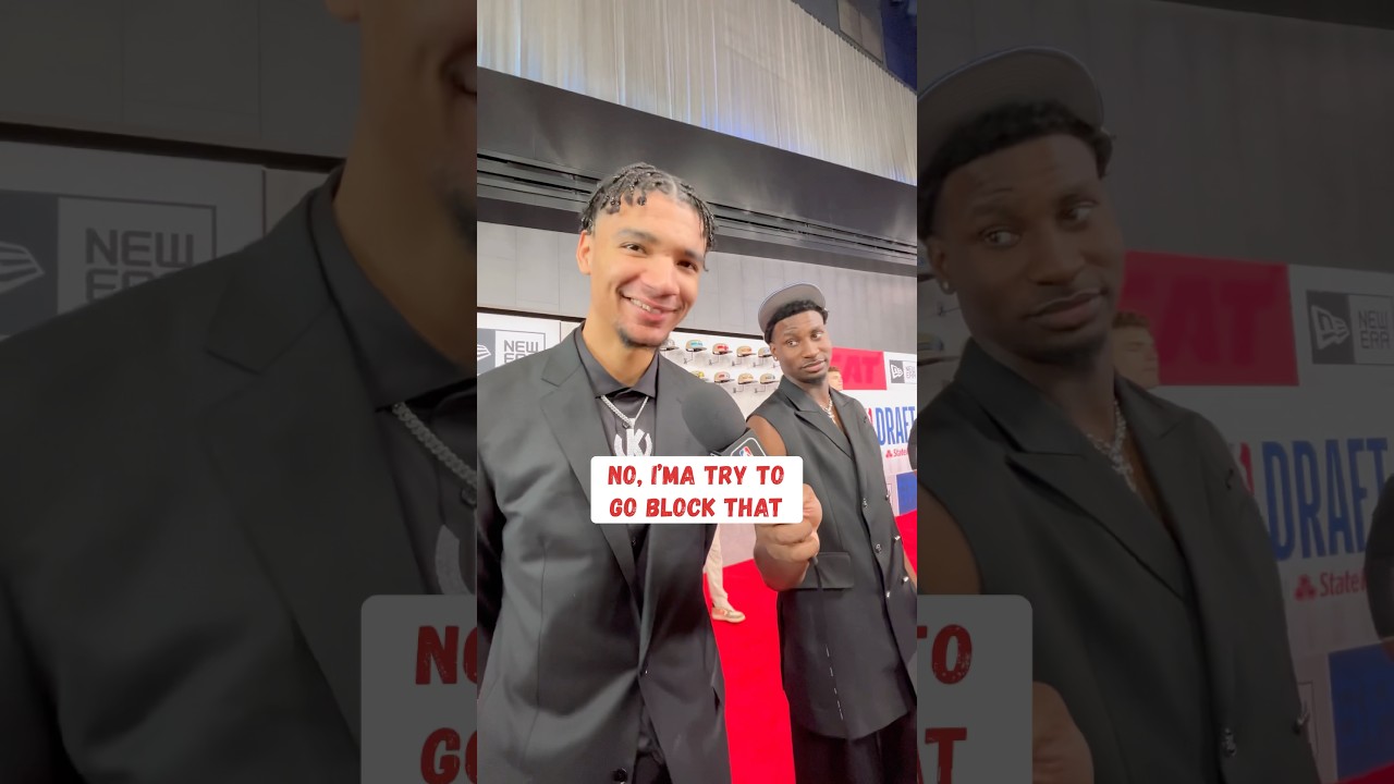 Not me stirring the pot between Kel&rsquo;el Ware and JJJ on Draft Night 🤣🗣️ #jarenjacksonjr #kelelware