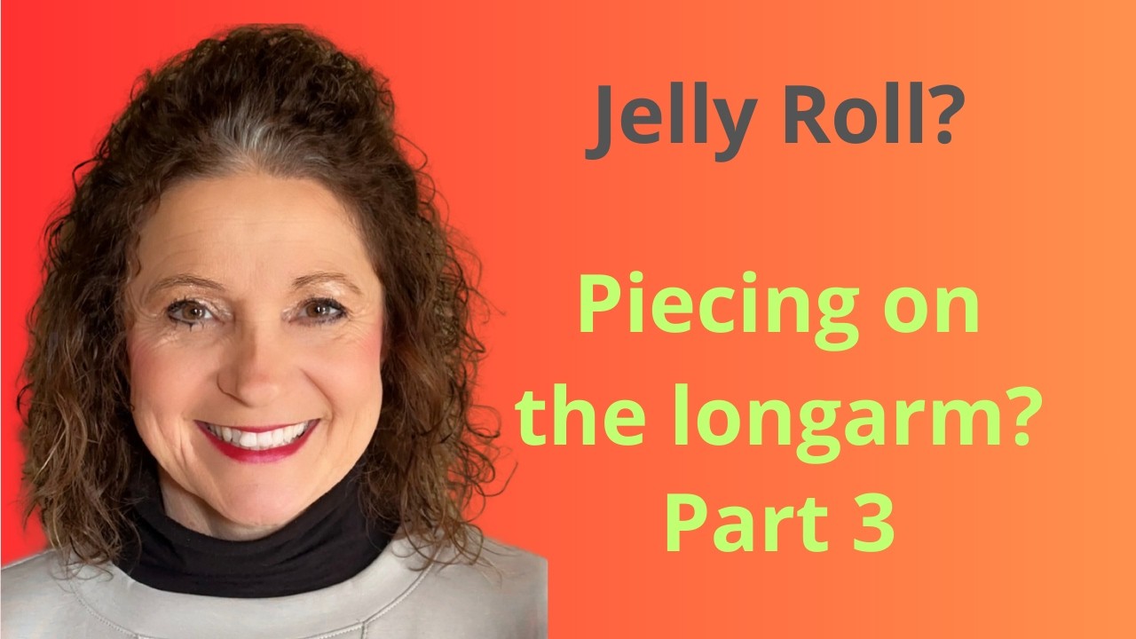 Jelly roll quilt with couching Part 3 of 3