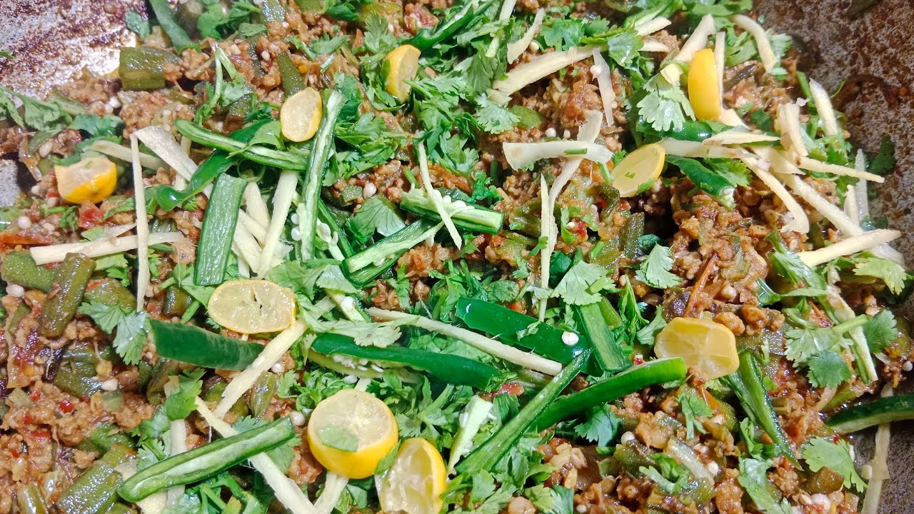 Bhindi keema Recipe 