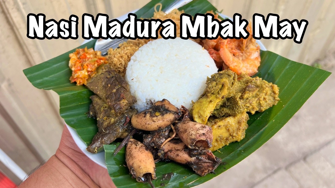 LOKASINYA NYLEMPIT NIKMATNYA SELANGIT - Nasi Madura Mbak May