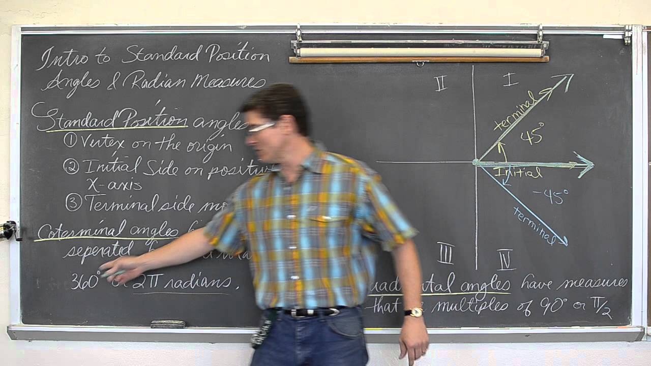 Standard Position Angles & Radians Part 1
