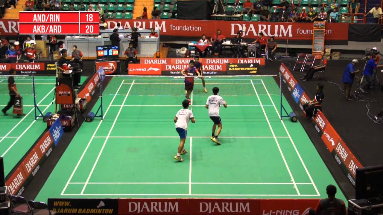 Andika R/ Rinov Rivaldy (DJARUM KUDUS) VS Akbar Gusti R/Ardy Nugroho (DJARUM KUDUS)