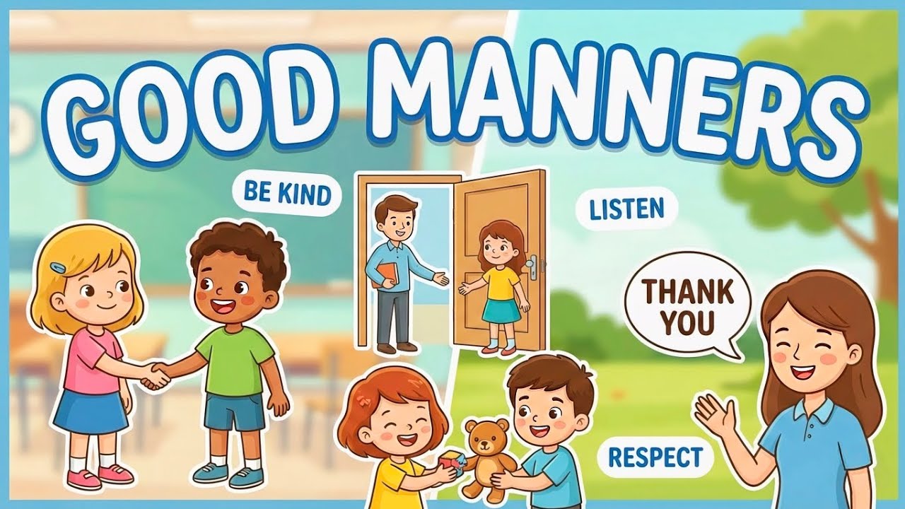 Good manners for children | learn good habits and polite behaviour | good habits for kids 