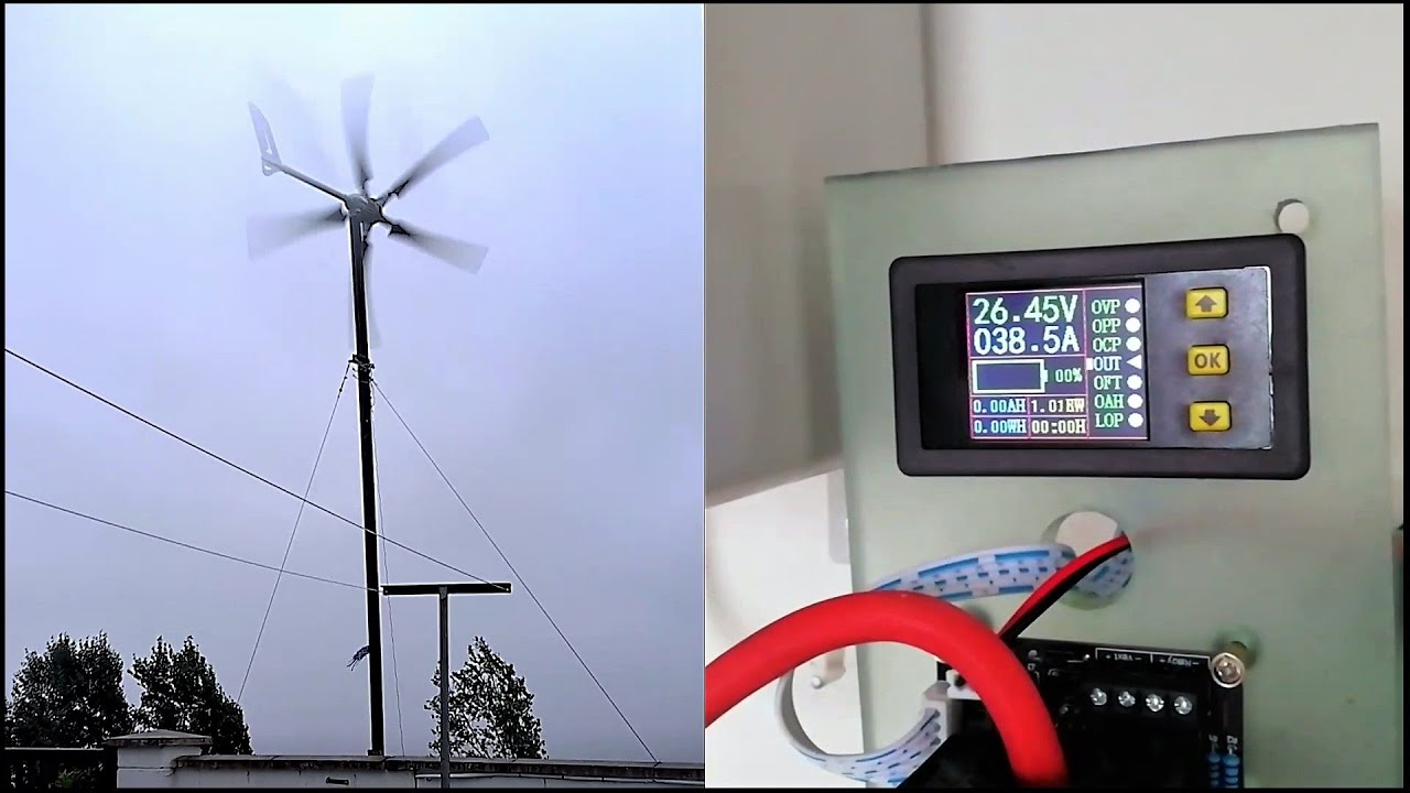 Wind turbine in 26MPH WIND!!!!