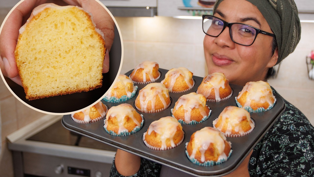¡Haz estas magdalenas de limón y leche condensada súper fáciles en casa!