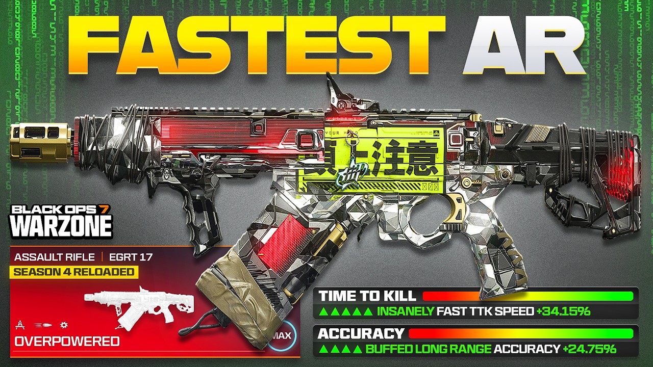the FASTEST KILLING AR META LOADOUT in Warzone BO7! (Best Season 4 Reloaded Meta)