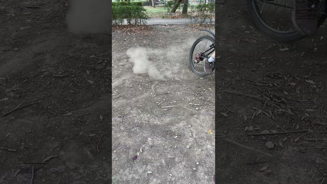 Drift in parc cu bicicleta rockrider 700 #parc #bicicleta #rockrider