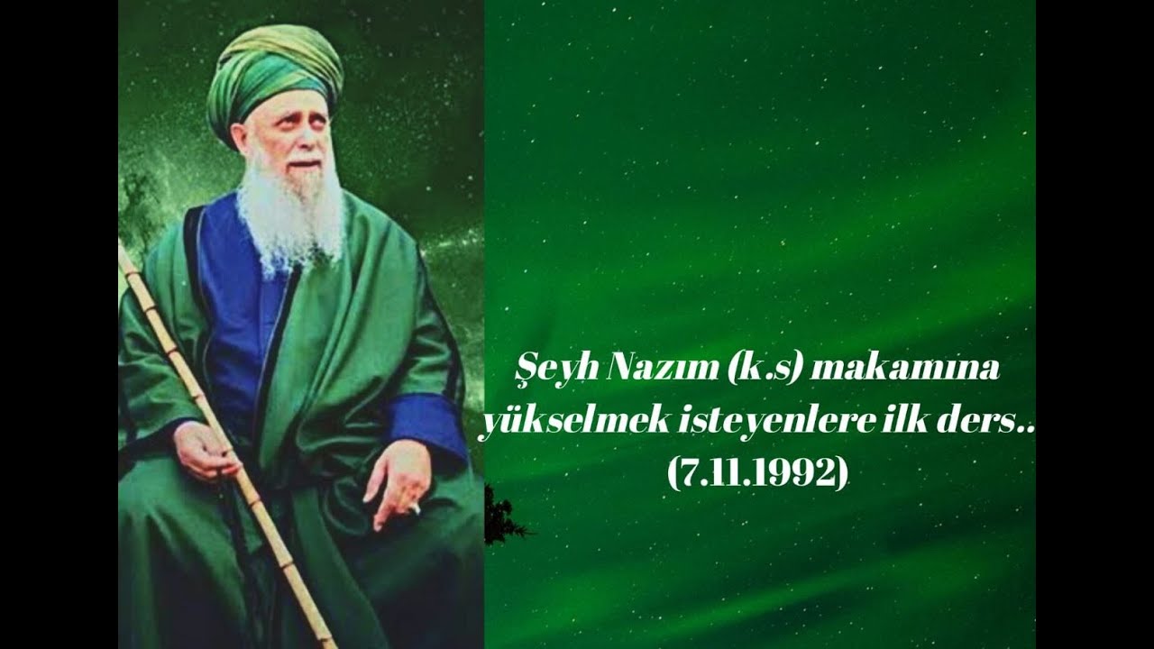 Şeyh Nazım Kıbrısi-Makamına yükselmek isteyenlere ilk ders (7-11-1992)