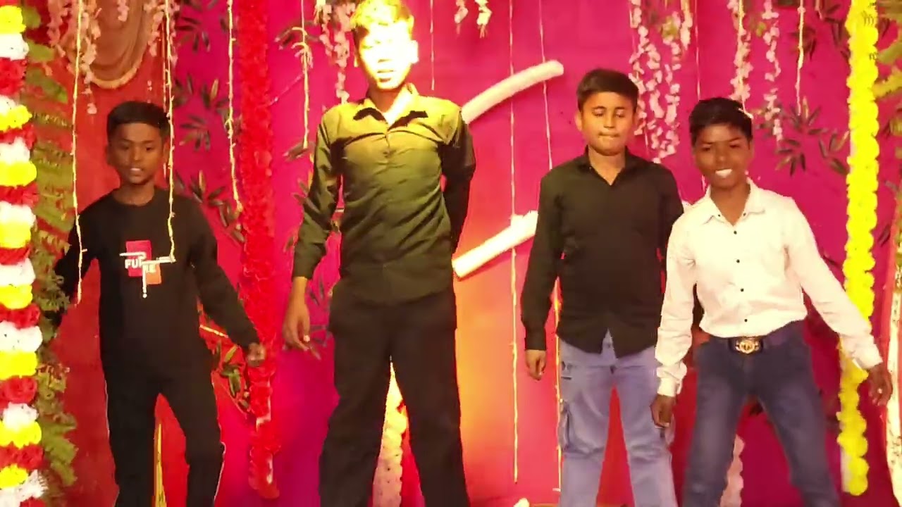 Dance performance by students on remix song 