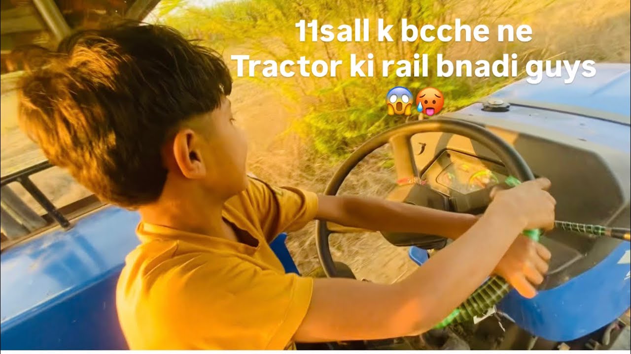 Day77 aaj anuj ne chlaya 🚜 or kri bdmasi chlate time or prmviirr ne khet jota guys gaav ja k enjoy