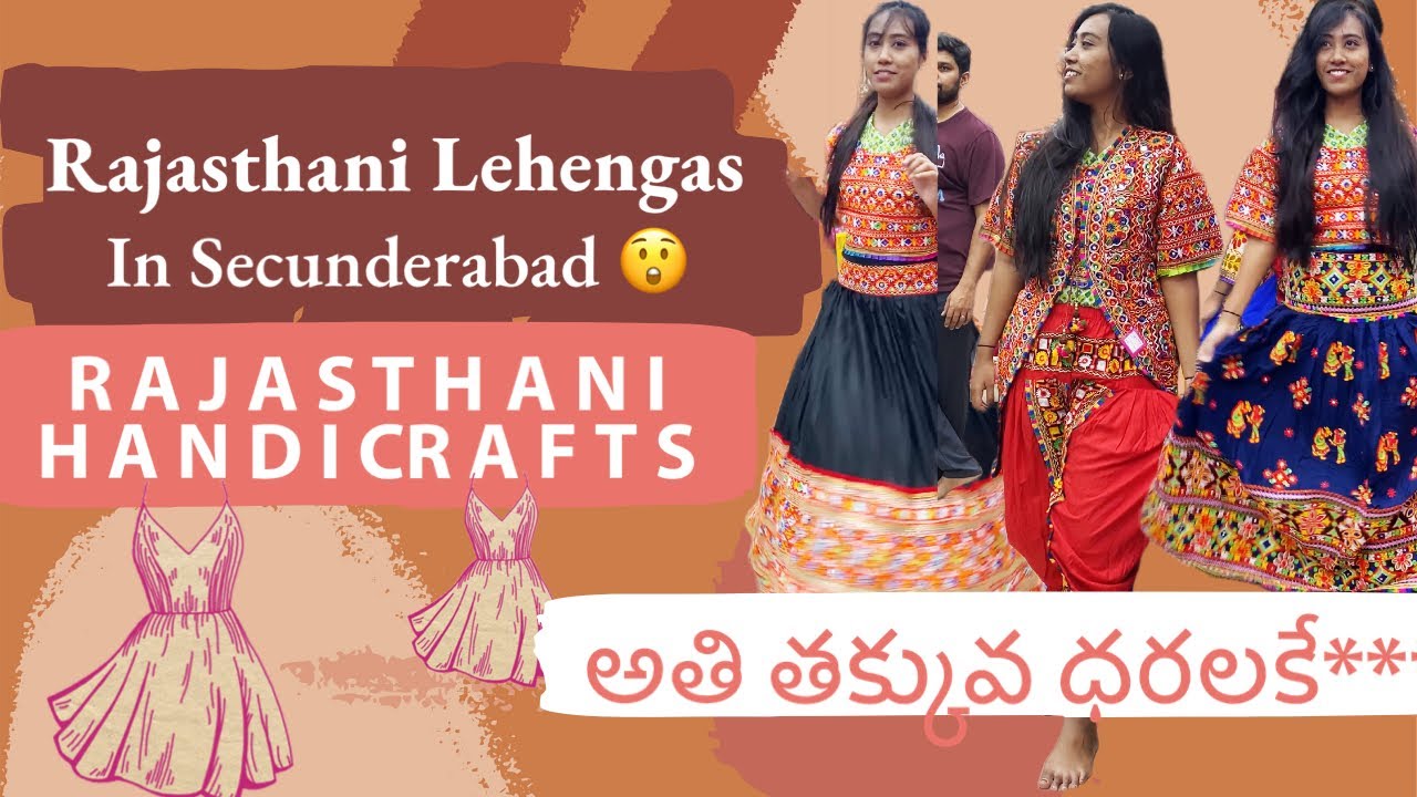 Shopping in Secunderabad I Paradise X Roads I Rajasthani Lehengas I Partywear I Dandiya Lehengas I