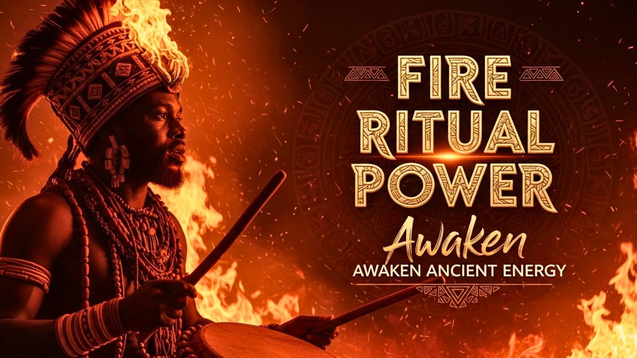 🔥 Fire Ritual Drummer Awakens Ancient Power | African Spiritual Energy