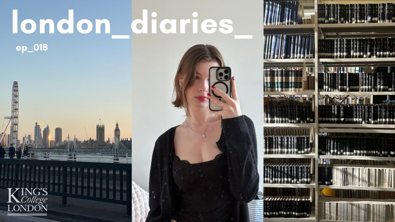 King's College London vlog 🎓🗞️💌 library nights, busy days on campus, chatty grwm