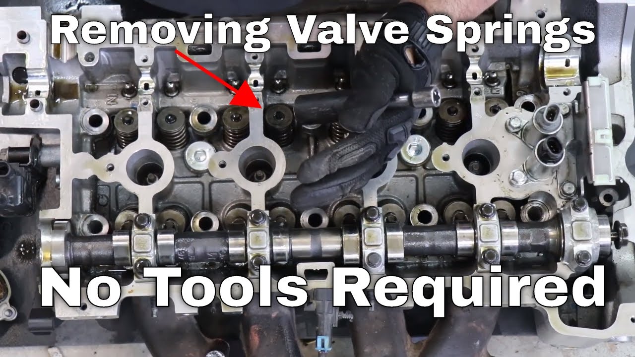 Removing Valve Springs Without Any Special Tools - No Machine Shop Needed - Fix Bent Valves