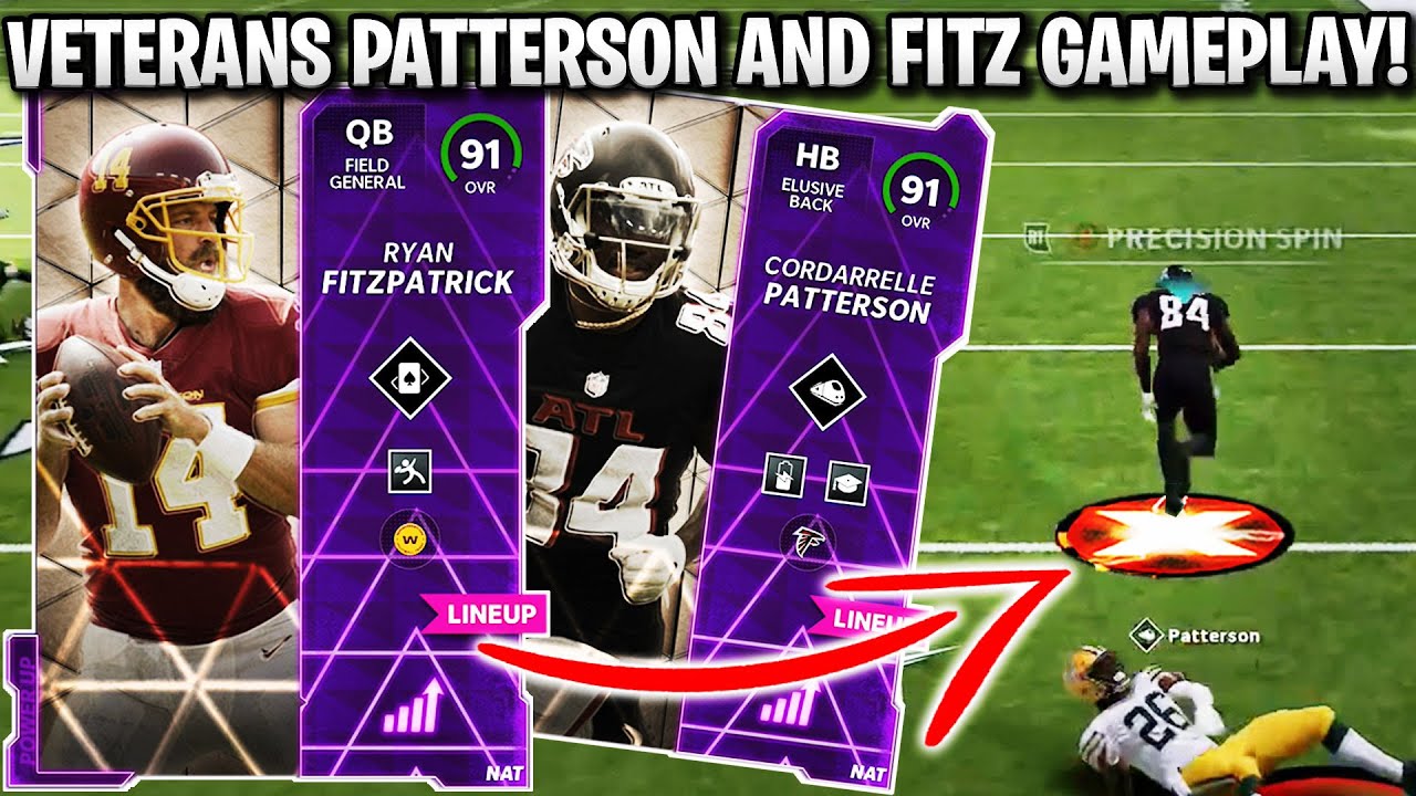 PATTERSON IS A TANK! VETERANS PATTERSON AND FITZPATRICK GAMEPLAY! | MADDEN 22 ULTIMATE TEAM