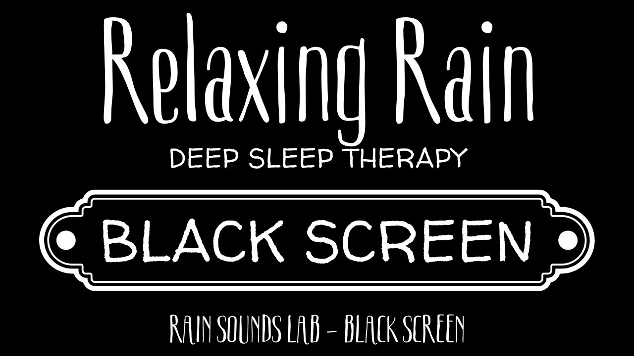 Rain Sounds Black Screen – 8 Hours