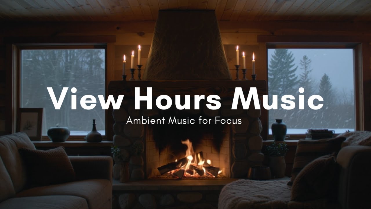COZY Winter Fireplace ❄️ 2 Hours 4K Ambience for Relaxation & Sleep