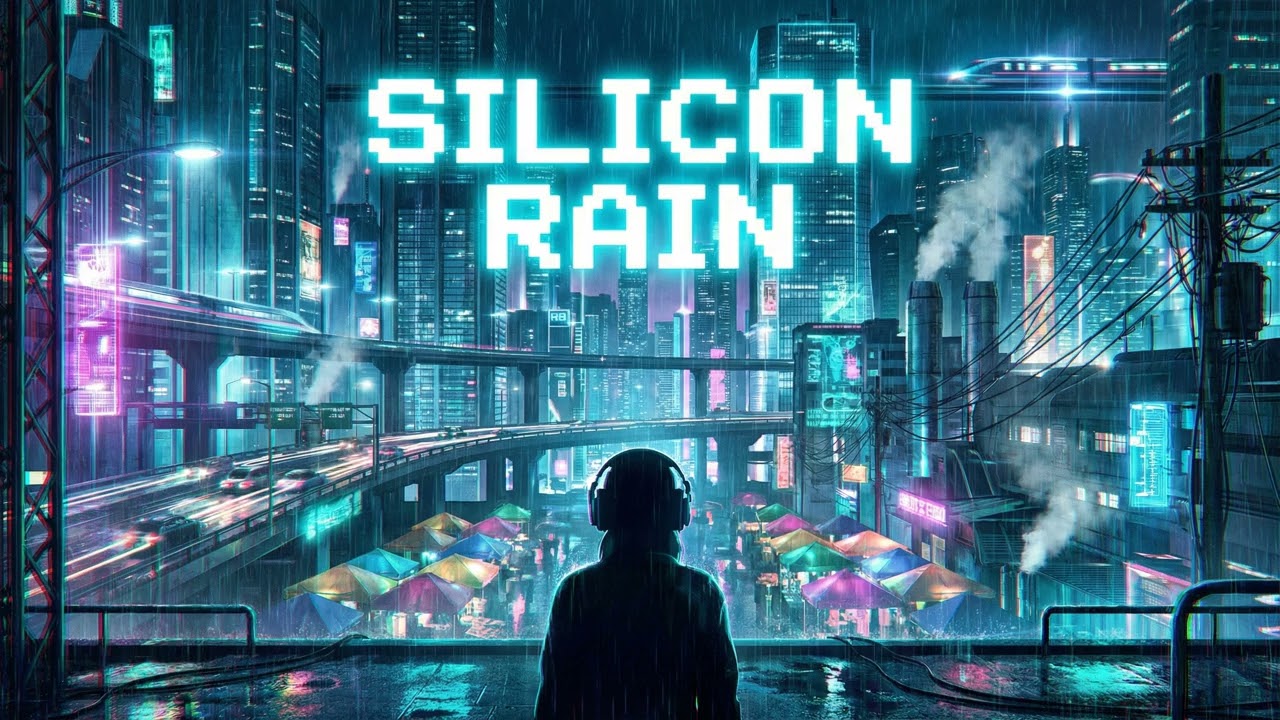 SILICON RAIN ⚡ Stylized Cyberpunk Music | Futuristic Cel-Shaded Mix (CC0)