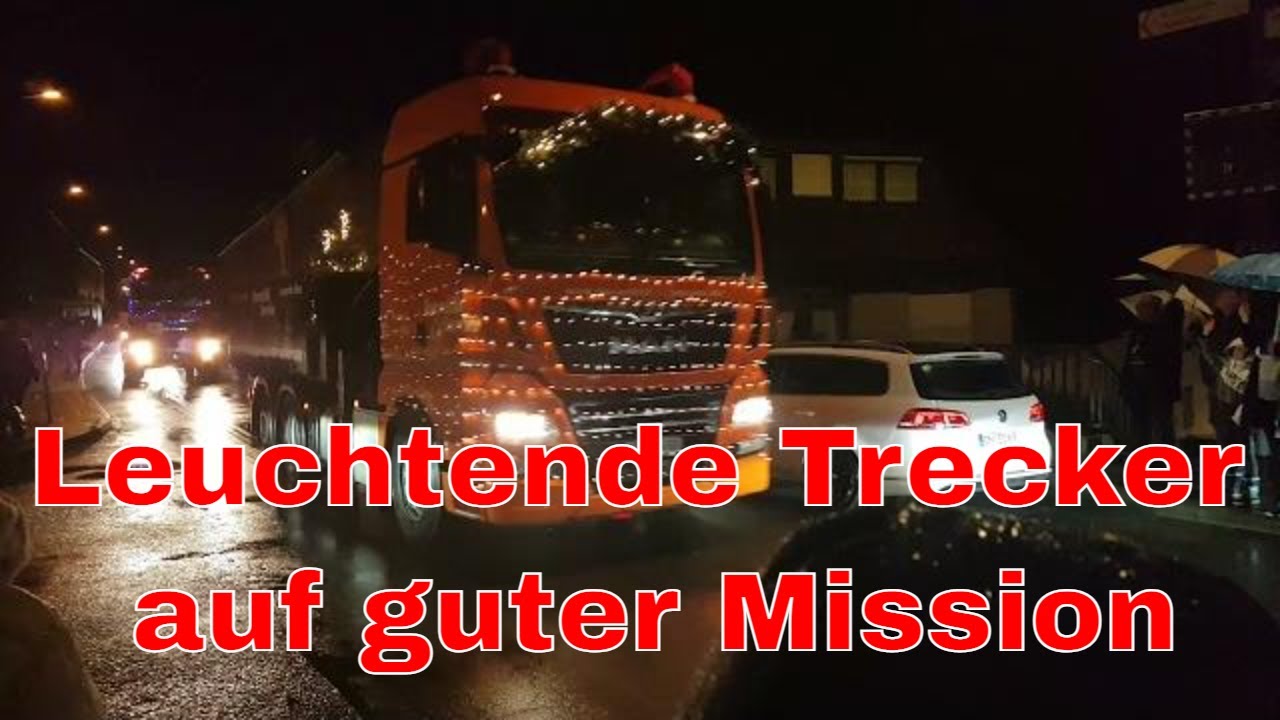 „Ein Funken Hoffnung“ Leuchtende Trecker auf guter Mission - Lichterkonvoi im Kreis Düren 2021