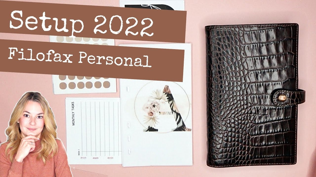 Setup Filofax Personal 2022 🎬  Minimal Line up