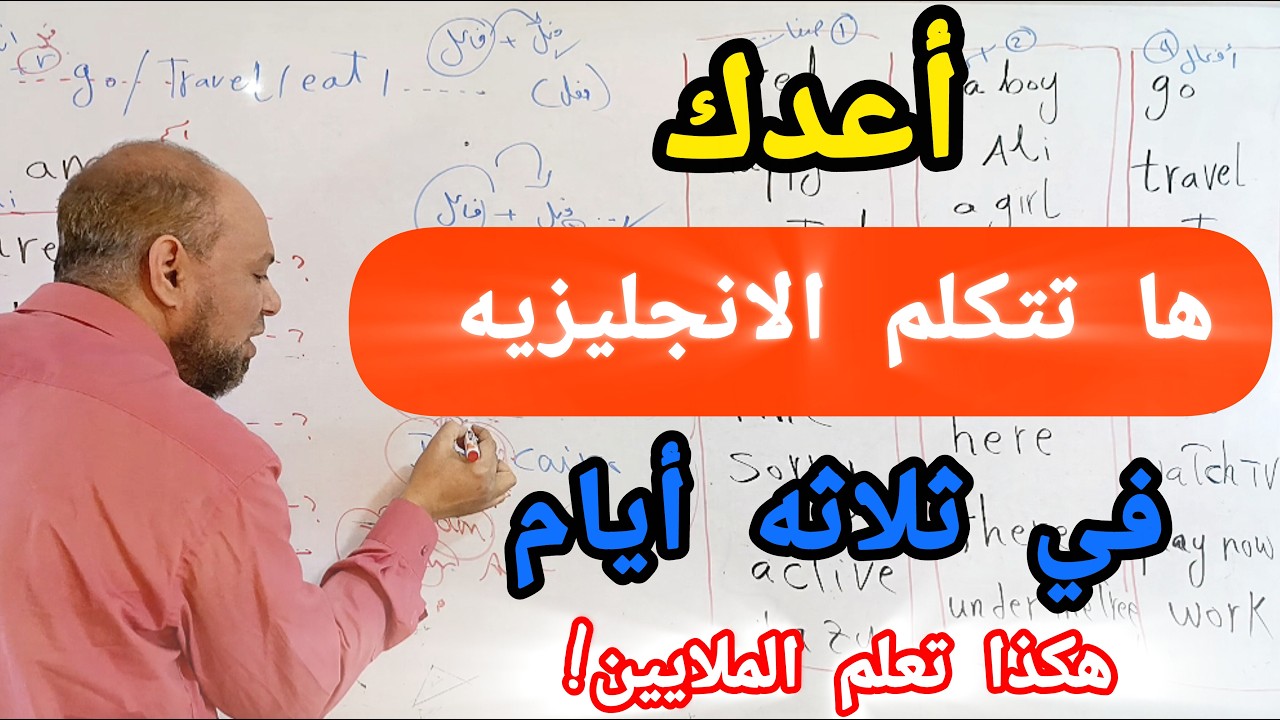 خطه للمبتدئين!! أعدك بعد مشاهدة الفيديو سوف تتحدث اللغة الإنجليزية بسهولة في 3 ايام فقط