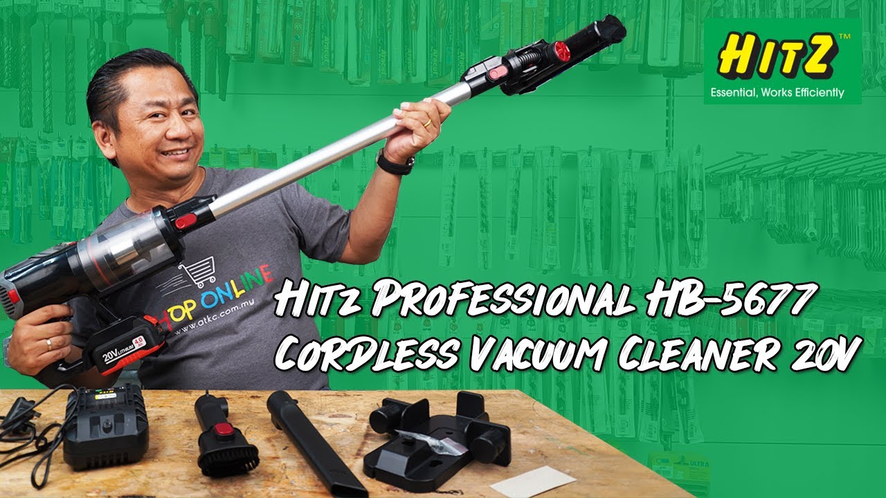 Hitz® Professional HB-5677 Cordless Vacuum Cleaner 20V Brushless Motor - Introduction & Unboxing
