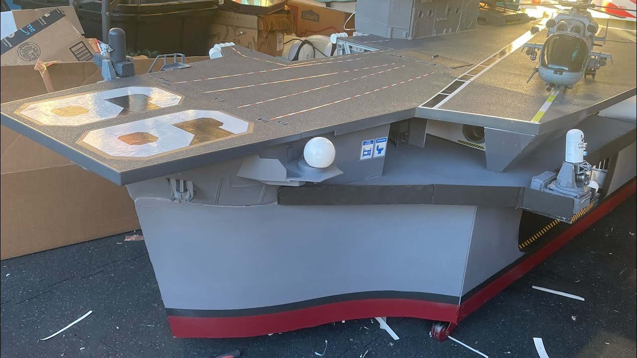 Modernized custom GIJOE USS FLAGG Aircraft Carrier part 1