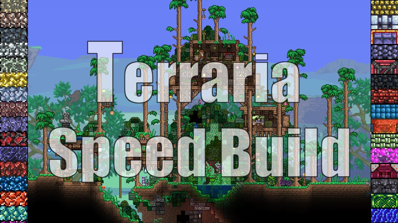 Terraria speed build - Unique Treehouse