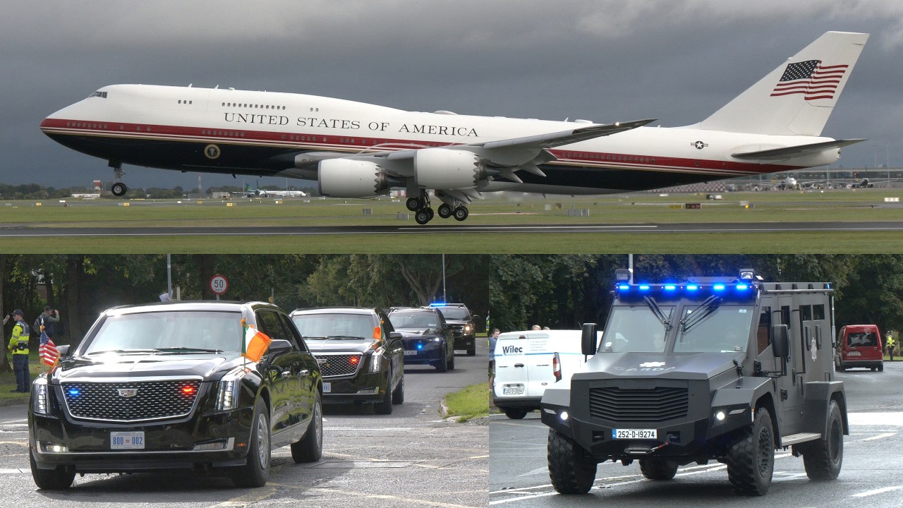 Prezydent Trump przylatuje nowym Air Force One | Zamknięcie Dublina ze względ&oacute;w bezpieczeństwa na...