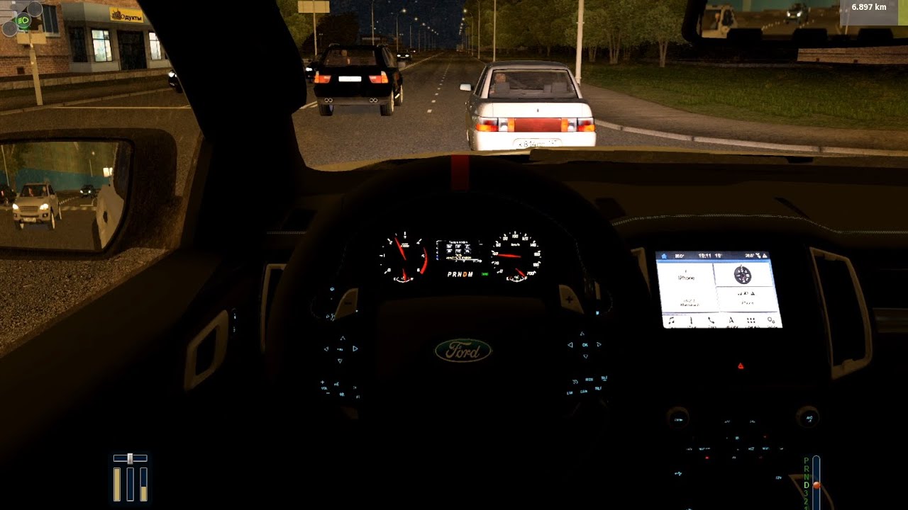 2019 Ford Ranger Raptor - City Car Driving | Night driving [Logitech G29]