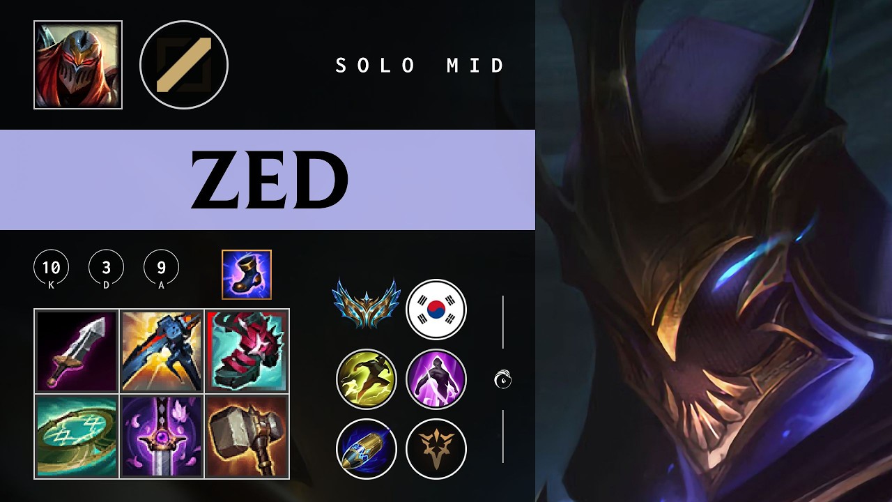Zed Mid vs Sion - KR Challenger Patch 26.04