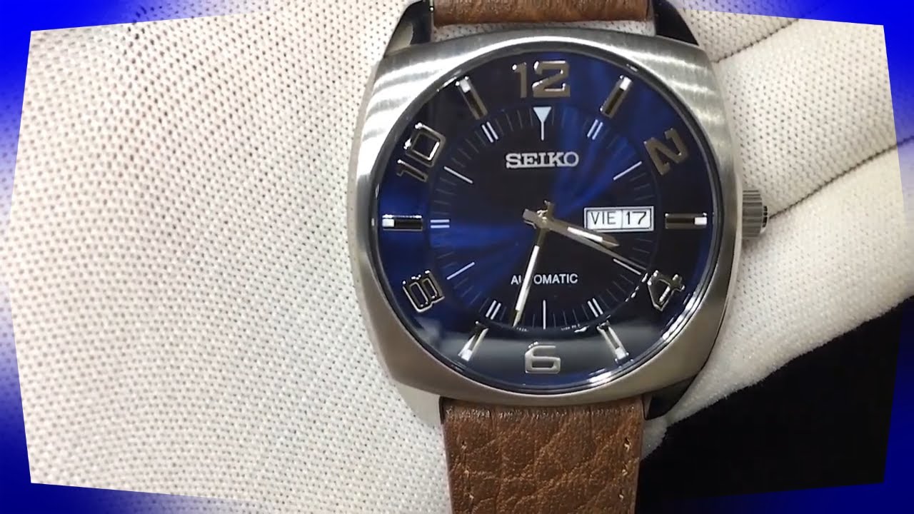 Revisión de Reloj Seiko modelo SNKN37 de la linea Recraft