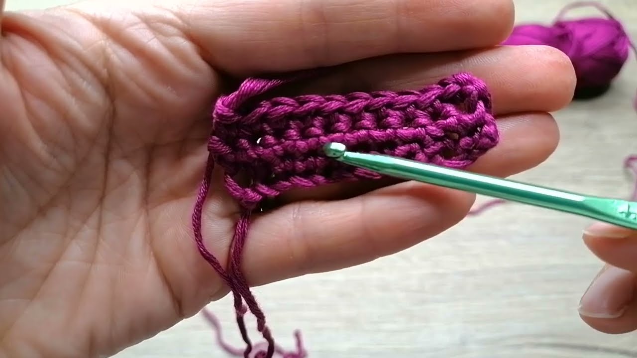 Uncinetto come fare fa maglia bassa | corso base di uncinetto per principianti