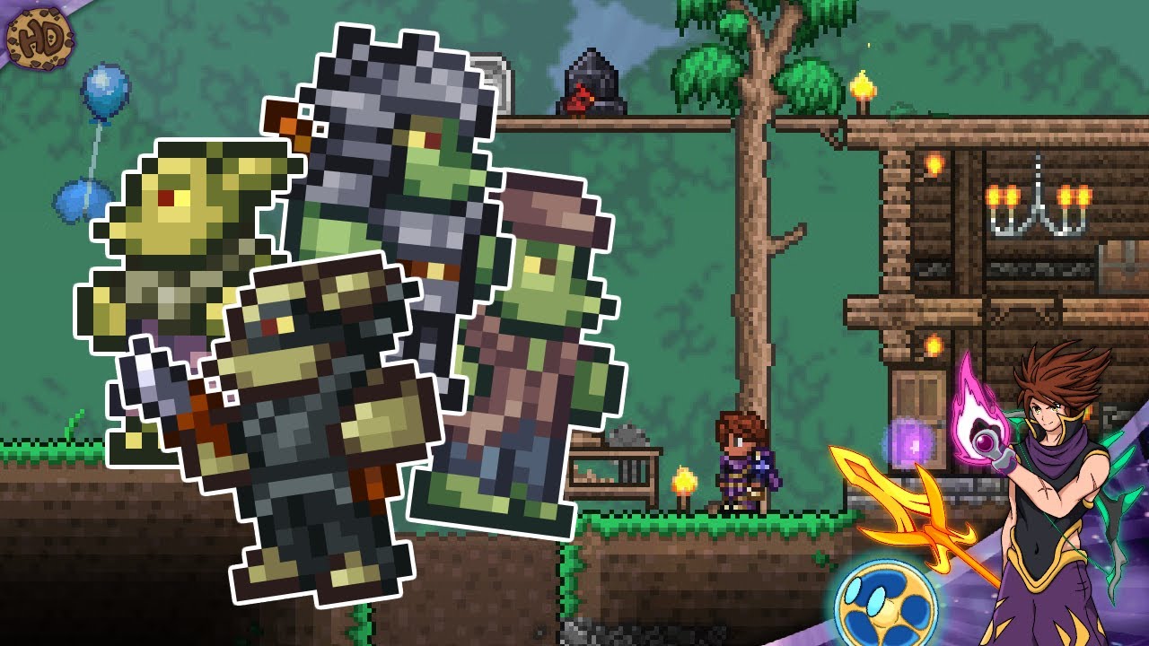 MASTER MODE Goblins Destroy My Town! | Terraria 1.4 HappyDays