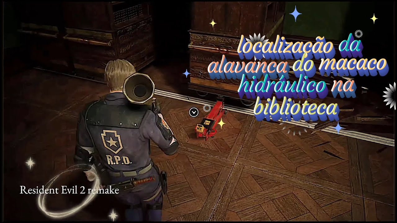 macaco hidráulico na biblioteca ( Resident Evil 2 remake )