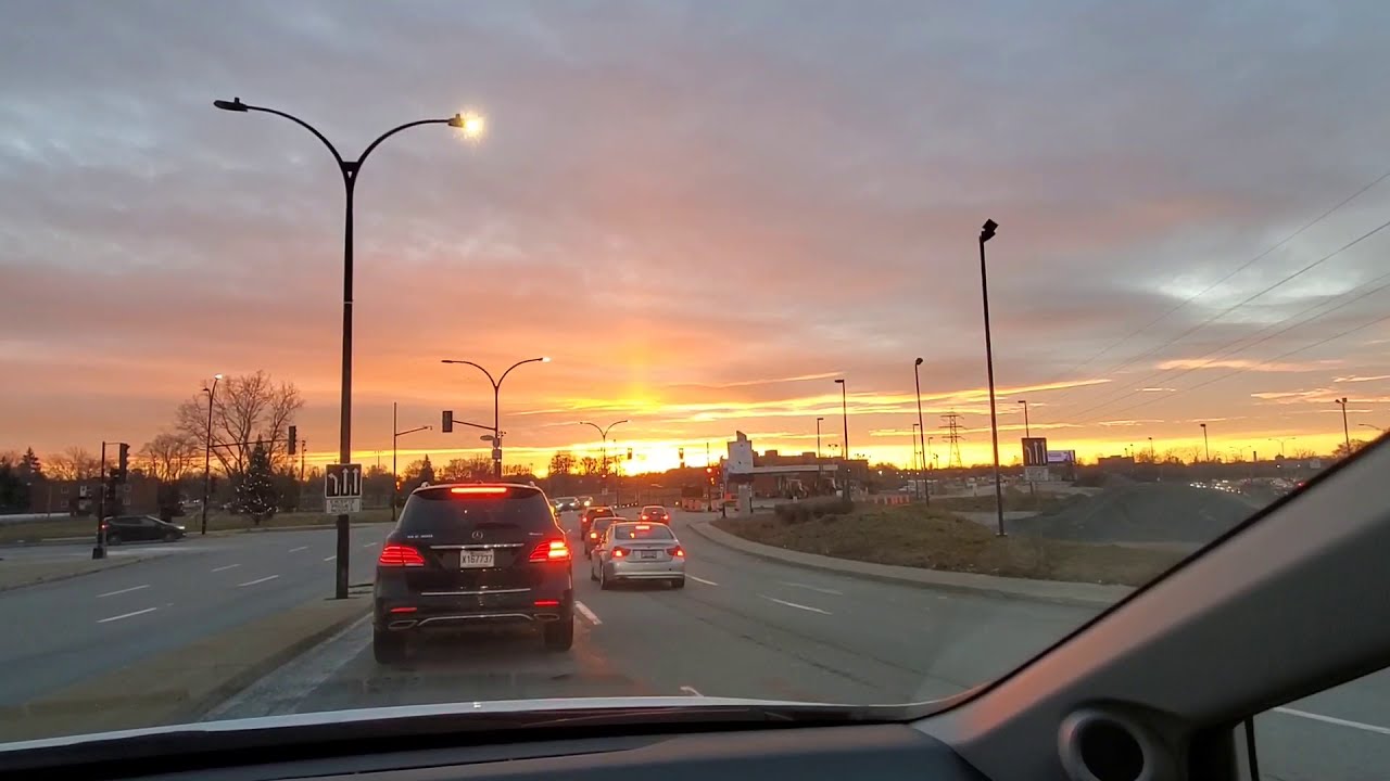 BEAUTIFUL EVENING VIEW ON HENRI BOURASSA MONTREAL # MS VLOGGER #