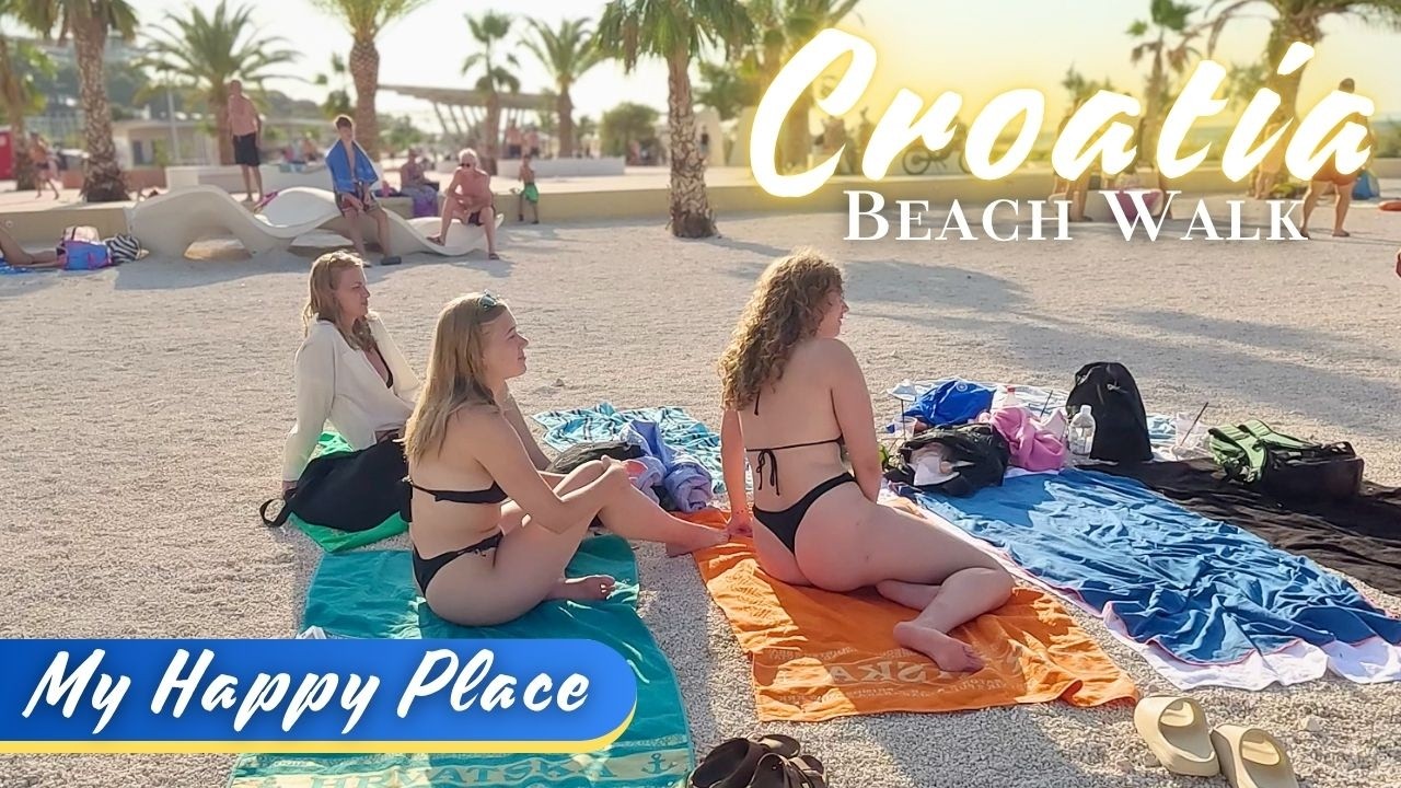 Beach Walk | Peacefully Walking Along Znjan Beach in Split & Relaxing with Olivia