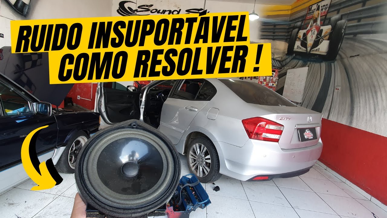 RUIDO/DEFEITO SOM HONDA CITY / CIVIC / FIT - COMO RESOLVER! SIMPLES E RÁPIDO - VIDEO EXPLICATIVO