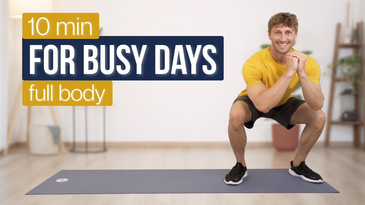 10 Minute Full Body Workout for Busy Days (No Equipment)