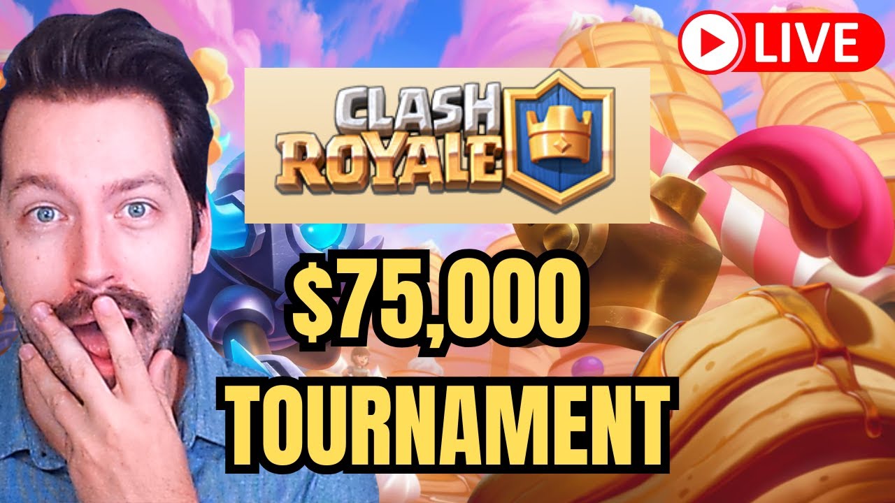 HUGE $75,000 CLASH ROYALE TOURNAMENT w @JuicyRoyale | spragels stream