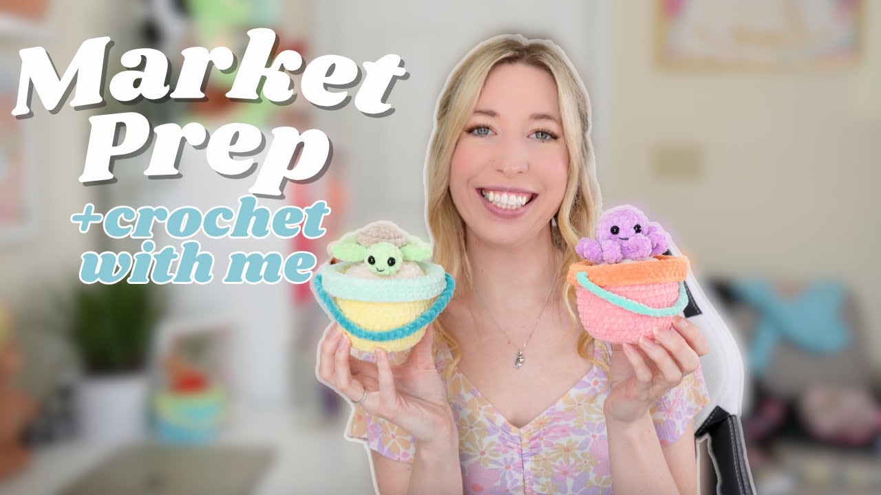 Crochet Market Prep Part 2 🧶 | Making Sea Creatures + Crochet With Me