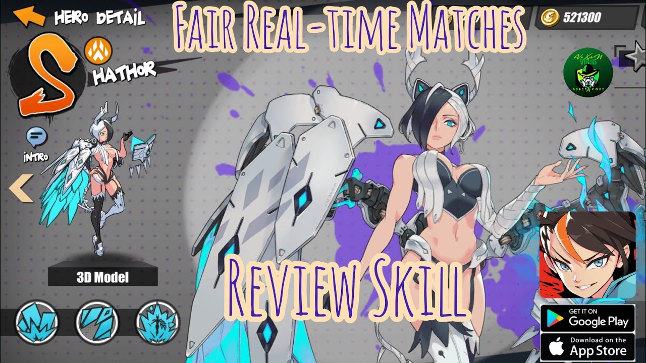 Captor Clash Fair Real-time Matches Player Vs Player(PVP) Hathor S-Rank Review Gameplay Android/iOS